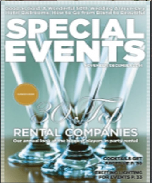 Event Drapery Rental Drape Special Events Magazine Cover
