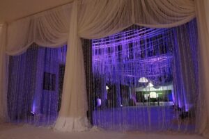 Quest Events Event Drapery Atlanta Wedding Sheer Drape Rental Beaded Curtain