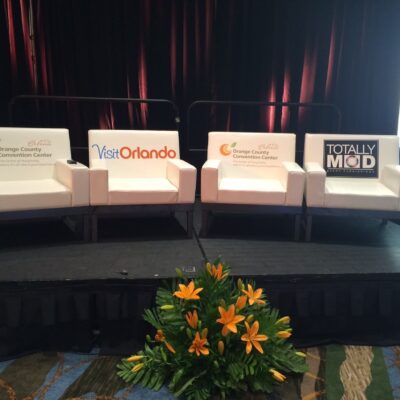 orlando cvb branded soft seating chair rental totally mod quest events