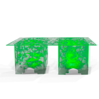 Acrylic Buffet Tables Quest Events Furniture Rental Totally Mod Illuminated Green