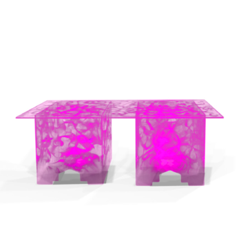Acrylic Buffet Tables Quest Events Furniture Rental Totally Mod Illuminated Pink