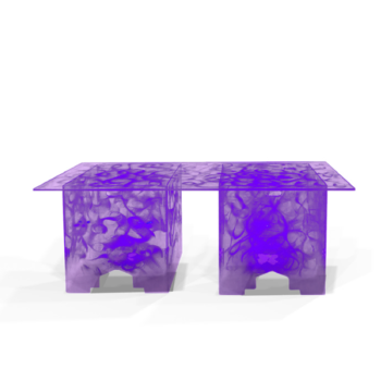 Acrylic Buffet Tables Quest Events Furniture Rental Totally Mod Illuminated Purple