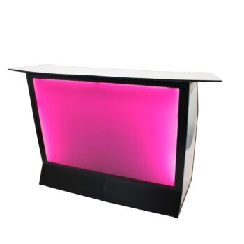 Quest Events Convert a Bar Rental Totally Mod Pink white top