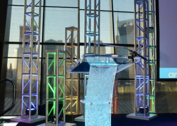 Quest Events Corporate Special Event Podium Scenic Staging Decor Uplight Nashville Tennessee