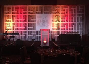 Quest Events Corporate Special Event Podium Scenic Staging GeoPanels Uplight Nashville Tennessee Billboard Women in Music Awards