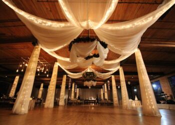 Quest Events Event Drapery Special Event Wedding Barn Reception Twinkle String Lights Specialty Drape