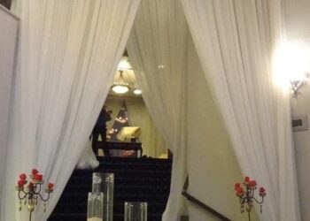 Quest Events Event Drapery Special Event Wedding Entrance Specialty Drape Northwood Country Club Dallas Texas