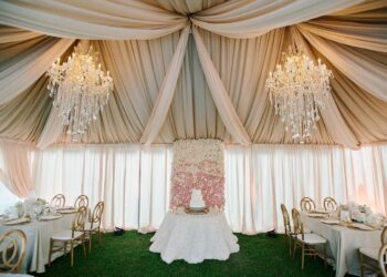 Quest Events Nashville Tennessee Visual Elements Special Event Rentals Outdoor Tent Wedding Reception Drape Ceiling Treatment Decor Chandeliers