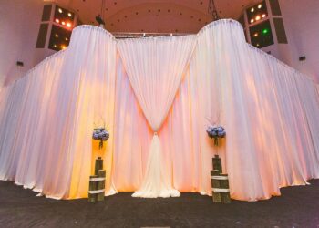 Quest Events Pipe Drape Canopy Uplight Drape Social Event Wedding Ceremony 1