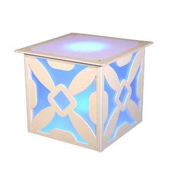Quest Events Style Tyles End Table Lattice Pattern Rental Totally Mod