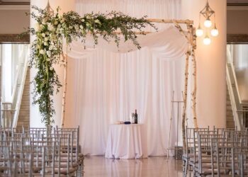 Quest Events Visual Elements Nashville Tennessee Special Events Wedding Ceremony Birchwood Structure Communion Specialty Drape