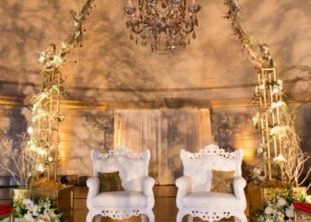 Quest Events Visual Elements Nashville Tennessee Special Events Wedding Reception Furnishings Seating Chairs WMA Chandeliers Wrought Iron Arches
