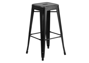 black stool quest event rental seating furniture totally mod